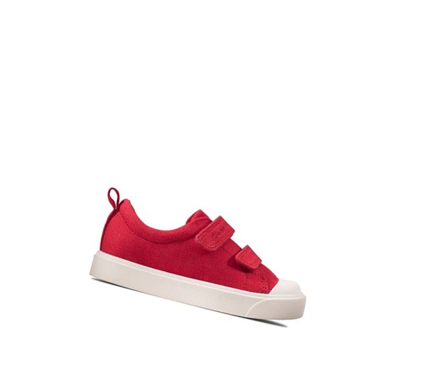 Clarks City Bright Casual Obuv Chlapcenske Červené | CSAF-85742