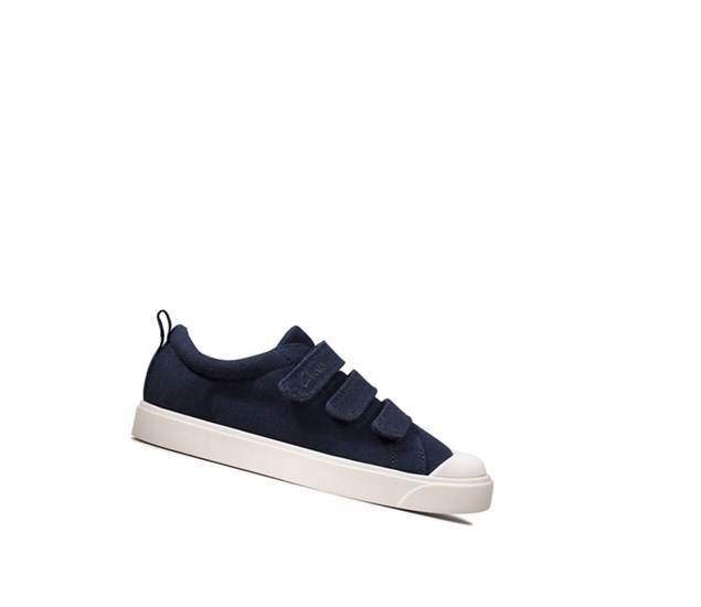 Clarks City Vibe Casual Obuv Chlapcenske Námornícka Modrá | IKUZ-70618