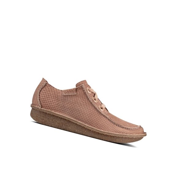 Clarks Funny Dream Nubuck Balerinky Damske Ruzove | XEQF-87926