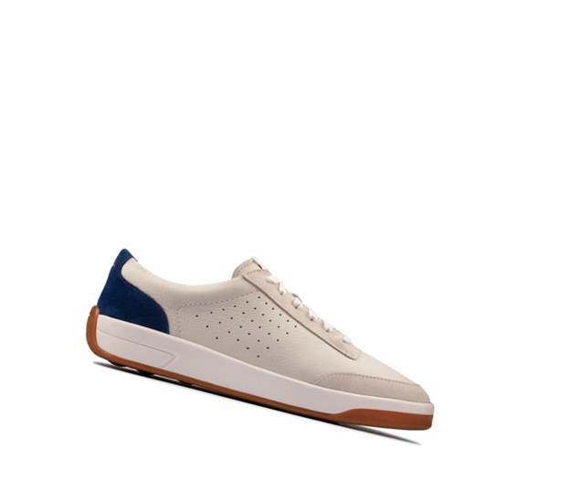 Clarks Hero Air Cipkovane Casual Obuv Panske Biele Modre | TRLY-26948