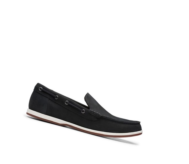 Clarks Morven Sun Nubuck Mokasiny Panske Čierne | SKQI-31726