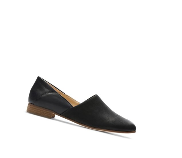 Clarks Pure Tone Slip On Kozene Slip On Tenisky Damske Čierne | GPDM-09536