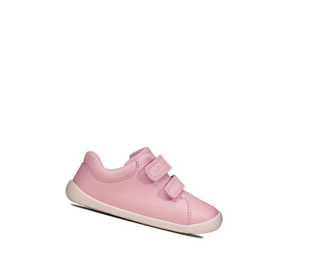 Clarks Roamer Craft Kozene Vychadzkove Topanky Chlapcenske Ruzove | EMFN-04613