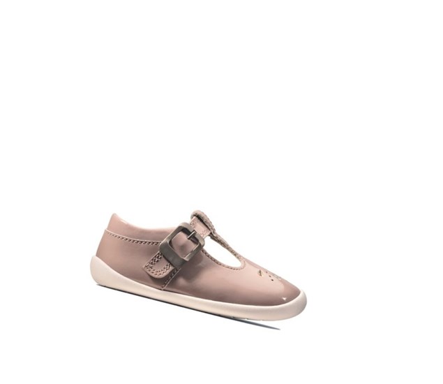 Clarks Roamer Star Lakovane Vychadzkove Topanky Dievcenske Ruzove | ZGHB-06954