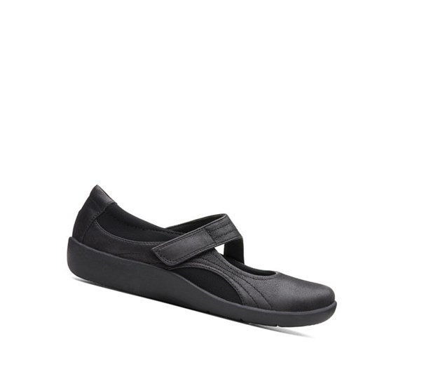 Clarks Sillian Bella Siroke Topanky Fit Kozene Topanky Damske Čierne | JKDT-45921