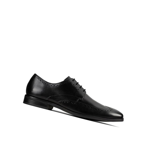 Clarks Stanford Limit Kozene Brogue Topanky Panske Čierne | KVWA-61289