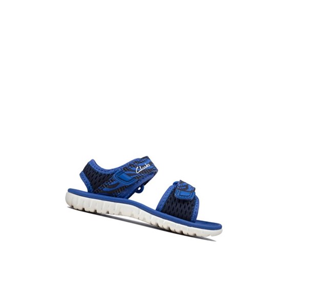 Clarks Surfing Tide Casual Obuv Chlapcenske Námornícka Modrá | VJBU-57340