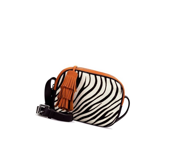 Clarks Topsham Mila Print Kozene Crossbody Kabelka Damske Biele Čierne | XBJV-75923