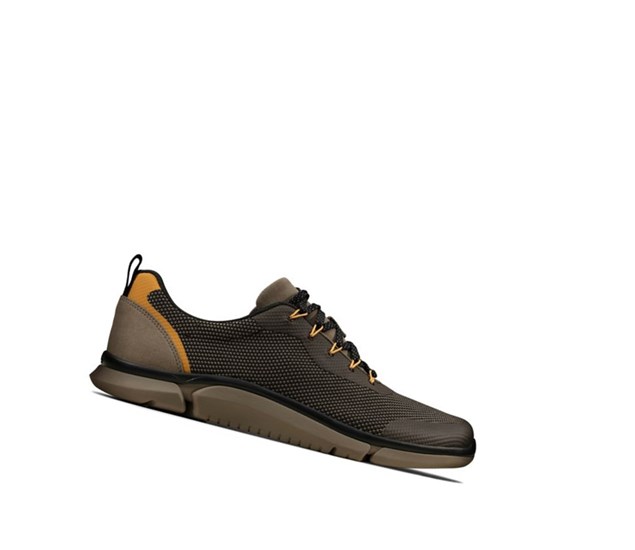 Clarks Triken Jump Textilne Tenisky Panske Olivovo Zelená | GZSX-78514