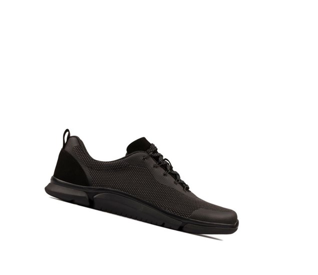 Clarks Triken Jump Textilne Tenisky Panske Čierne | ZAXR-43719