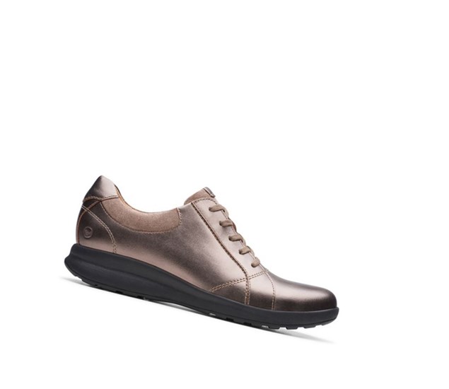 Clarks Un Adorn Cipkovane Kozene Balerinky Damske Meď Metal | ZQFH-41035