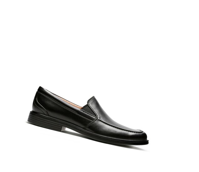 Clarks Un Aldric Slip Kozene Slip On Tenisky Panske Čierne | LWGT-12306