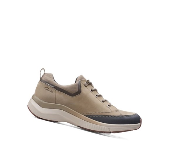 Clarks Wave 2.0 Vibe Nubuck Kozene Siroke Topanky Fit Vychadzkove Topanky Panske Olivovo Zelená | TEZA-46158