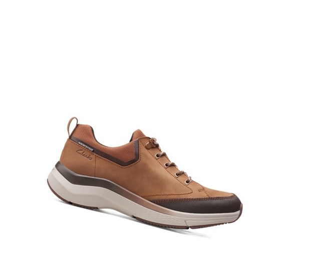 Clarks Wave 2.0 Vibe Nubuck Kozene Siroke Topanky Fit Vychadzkove Topanky Panske Hnede | WRCI-72469