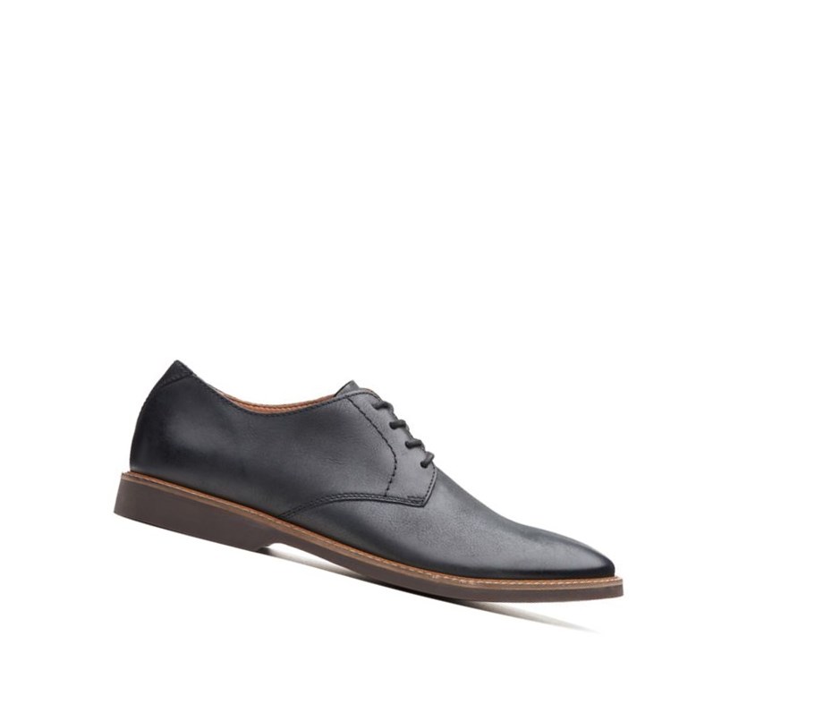 Clarks Atticus Cipkovane Kozene Mokasiny Panske Čierne | JNRP-52174