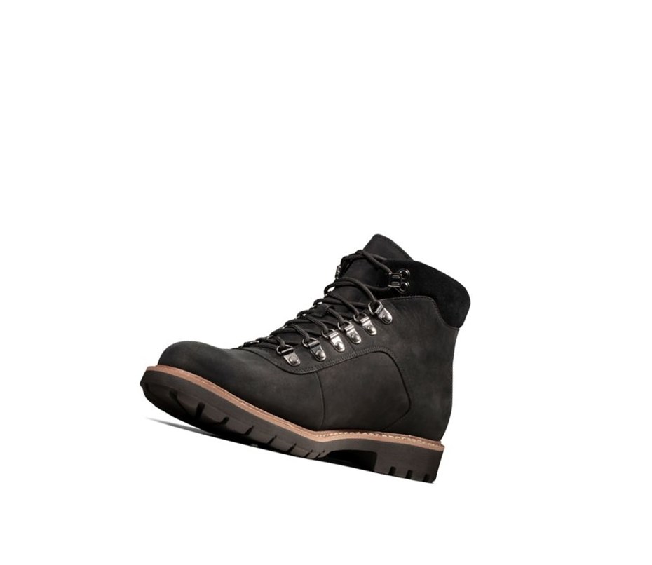 Clarks Batcombe Alp Gore-tex Nubuck Outdoorove Topanky Panske Čierne | RNVA-01984