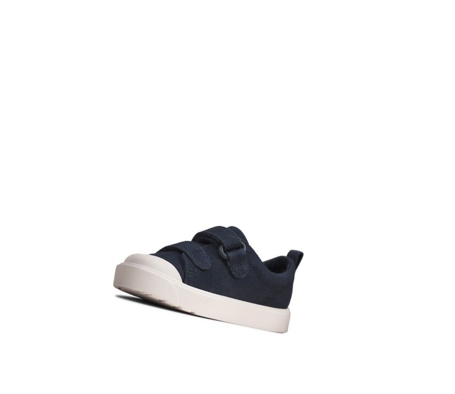 Clarks City Bright Casual Obuv Dievcenske Námornícka Modrá | UFTQ-52893