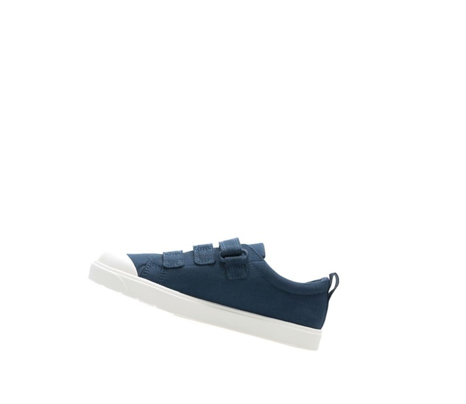 Clarks City Flare Lo Casual Obuv Dievcenske Námornícka Modrá | MBSK-53827