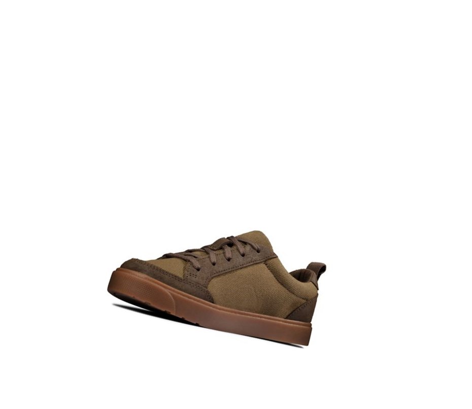 Clarks City Fresh Textilne Casual Obuv Chlapcenske Olivovo Zelená | USEC-87024