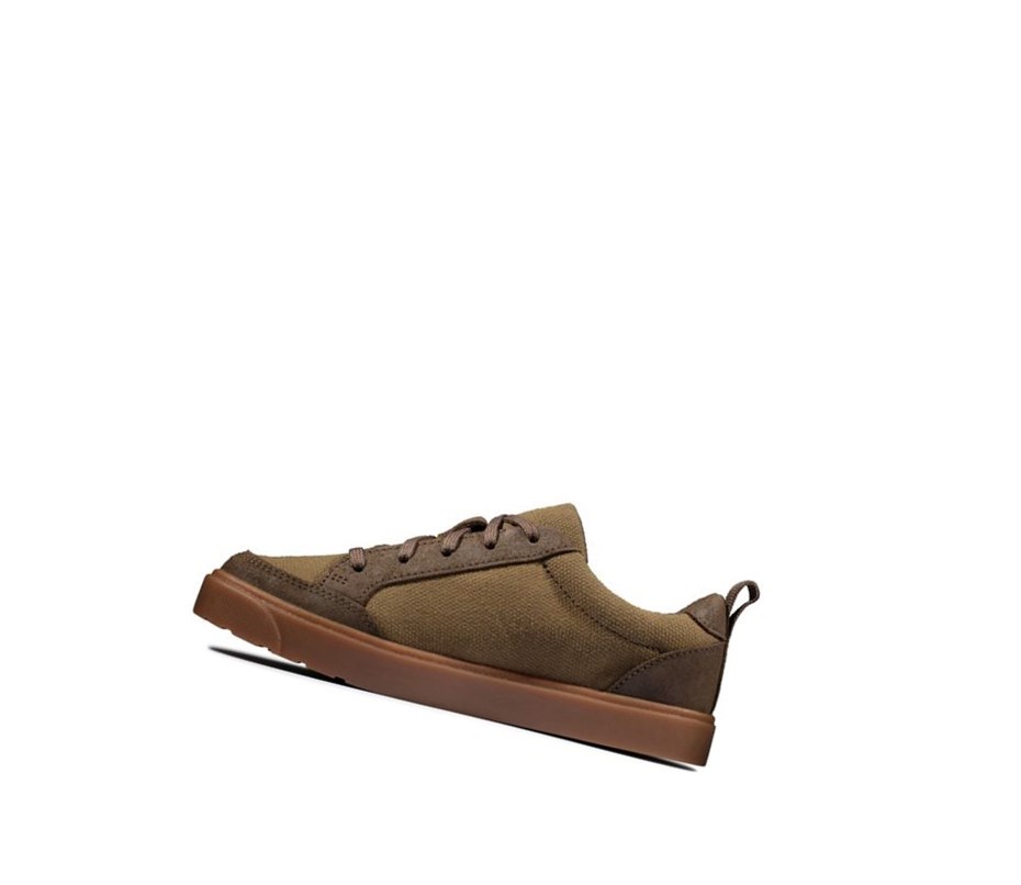 Clarks City Fresh Textilne Casual Obuv Chlapcenske Olivovo Zelená | USEC-87024