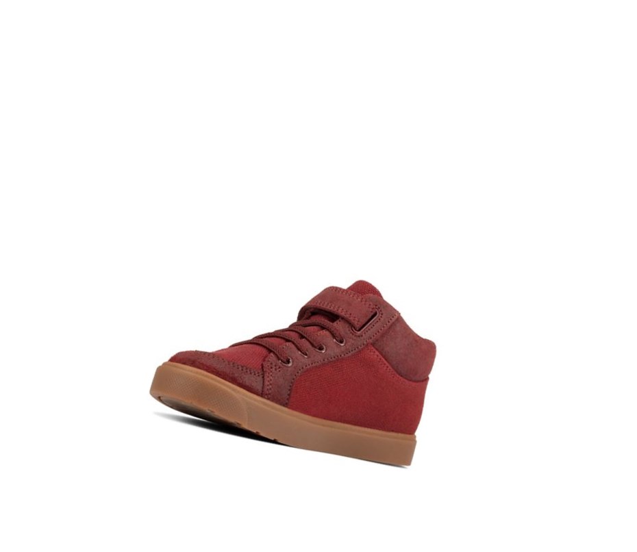 Clarks City Hop Casual Obuv Chlapcenske Bordove | RJOB-10389