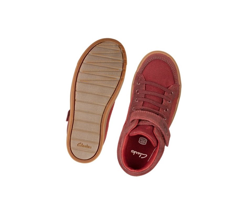 Clarks City Hop Casual Obuv Chlapcenske Bordove | RJOB-10389