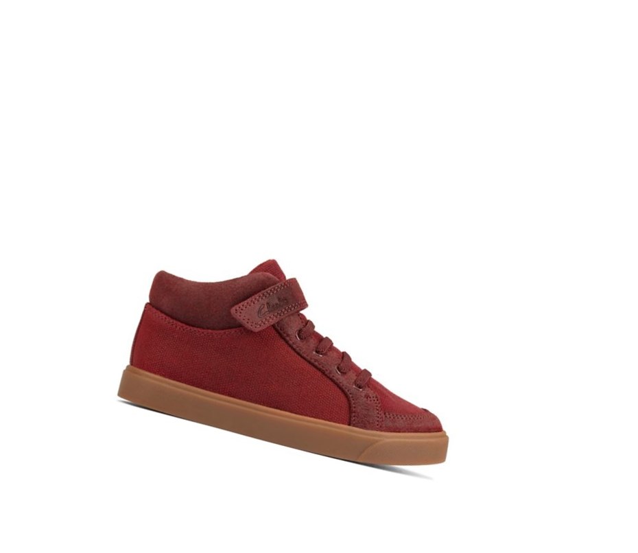 Clarks City Hop Casual Obuv Chlapcenske Bordove | RJOB-10389