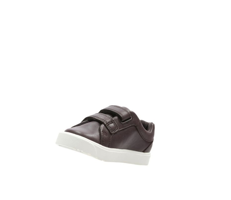 Clarks City Oasis Lo Kozene Kozene Topanky Chlapcenske Hnede | QLHK-10534