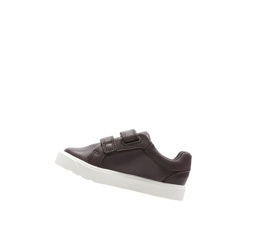 Clarks City Oasis Lo Kozene Kozene Topanky Chlapcenske Hnede | QLHK-10534