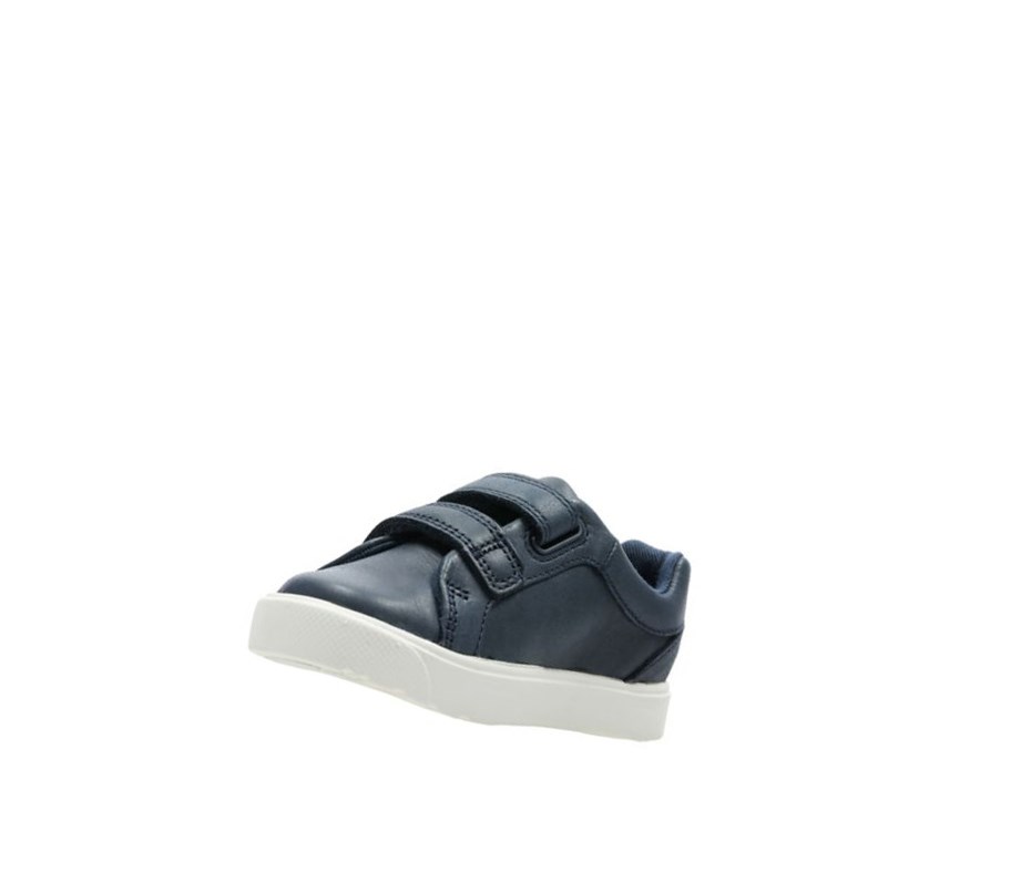 Clarks City Oasis Lo Kozene Kozene Topanky Chlapcenske Námornícka Modrá | VFKE-51368