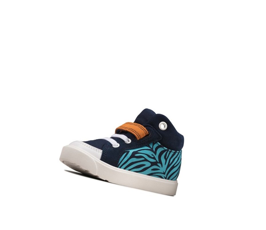 Clarks City Pop Casual Obuv Chlapcenske Námornícka Modrá | OUDN-56028