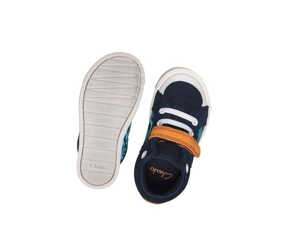 Clarks City Pop Casual Obuv Dievcenske Námornícka Modrá | MBZU-52347