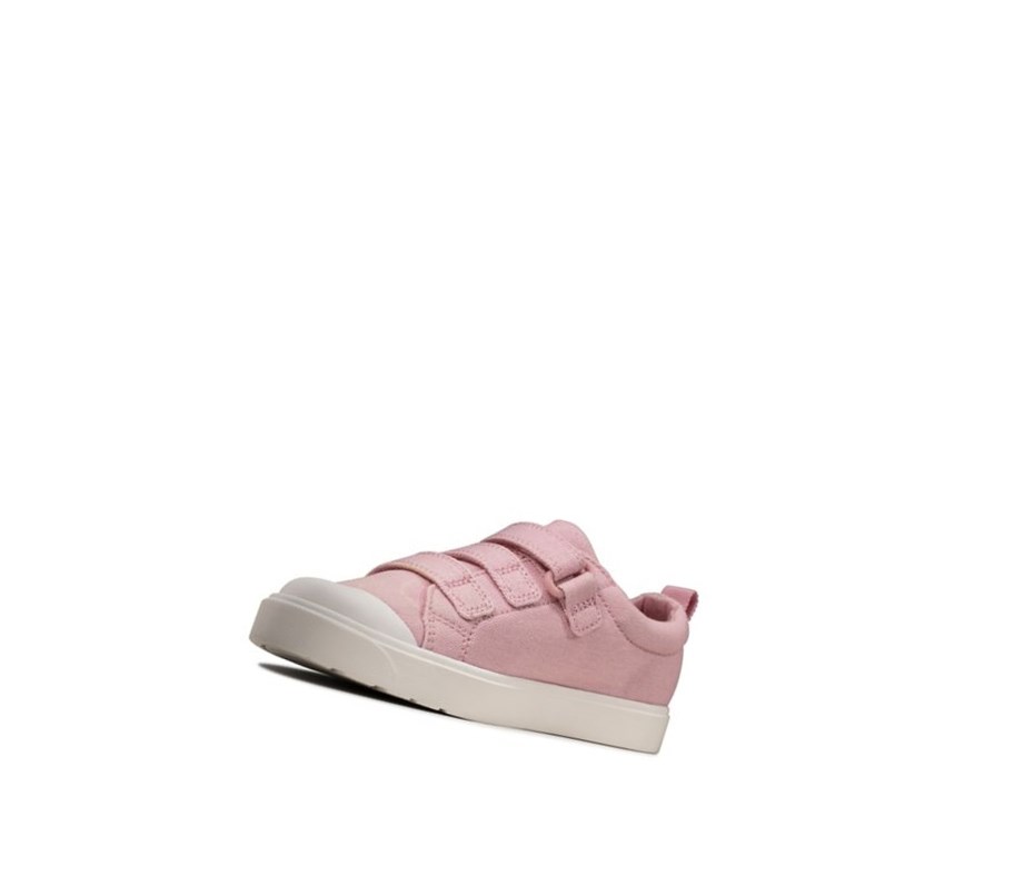 Clarks City Vibe Casual Obuv Chlapcenske Ruzove | LYPN-85320