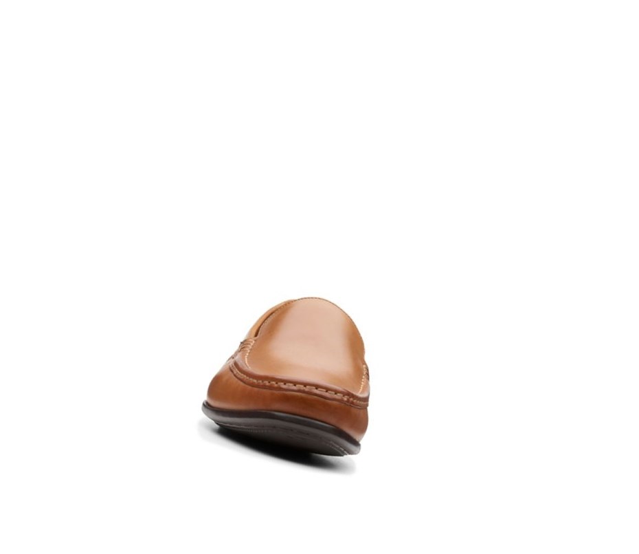 Clarks Claude Plain Mokasiny Panske Hnede | JEHF-83729