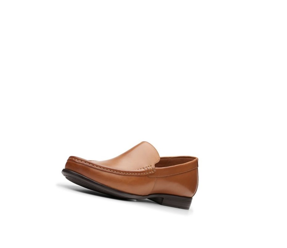 Clarks Claude Plain Mokasiny Panske Hnede | OTGP-50173