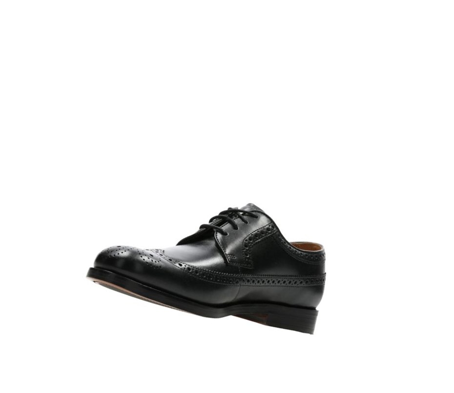 Clarks Coling Limit Kozene Brogue Topanky Panske Čierne | VATD-39467