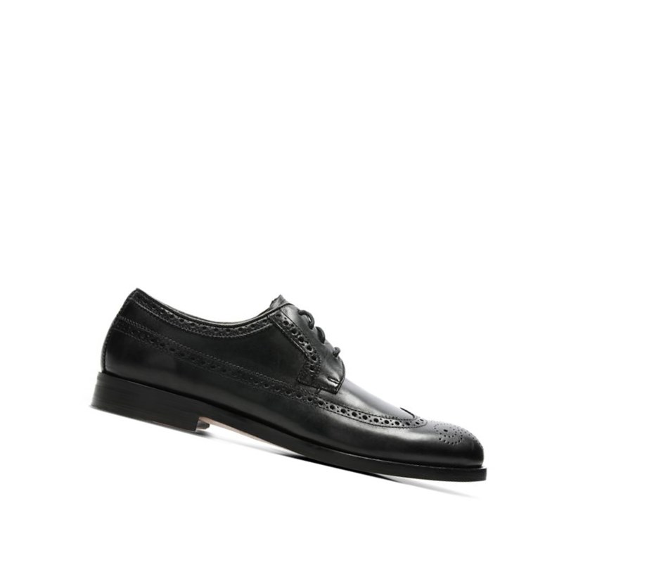 Clarks Coling Limit Kozene Brogue Topanky Panske Čierne | VATD-39467