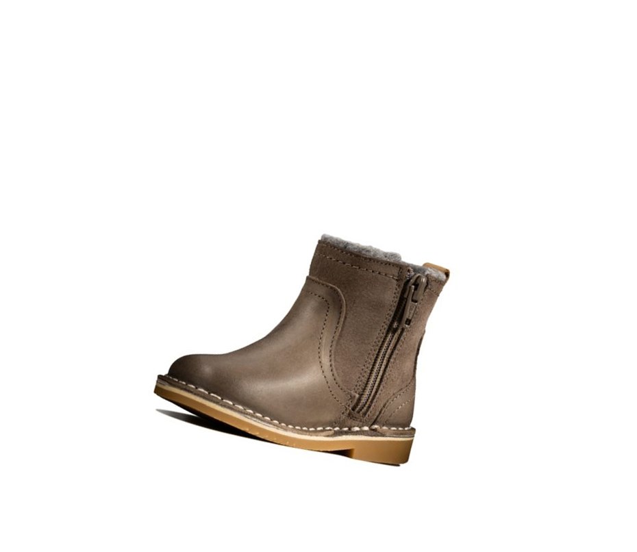 Clarks Comet Frost Kozene Kozene Cizmy Dievcenske Hnede | JHAI-92436