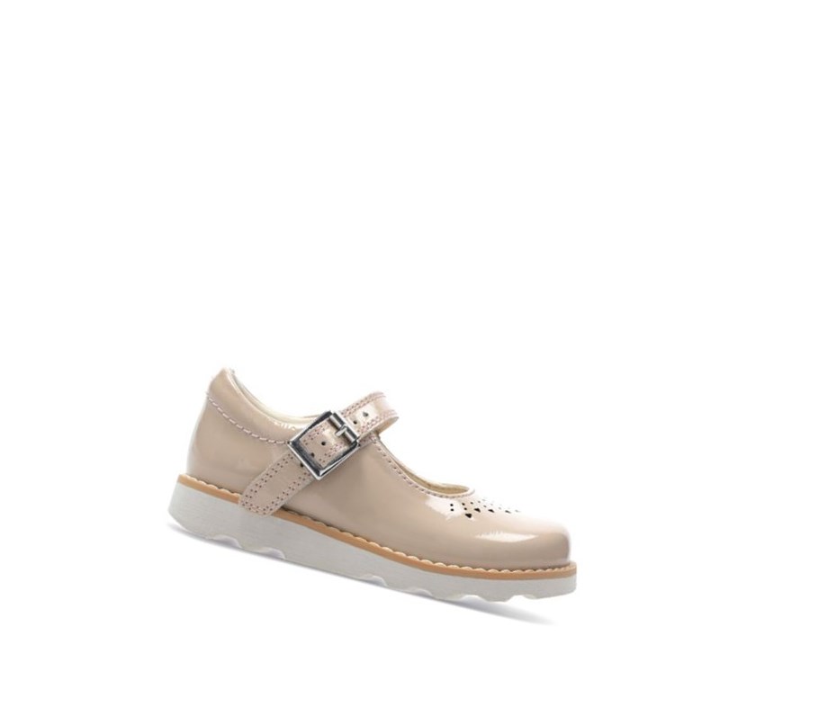 Clarks Crown Jump Kozene Topanky Mary Janes Dievcenske Skin | JOZG-26154