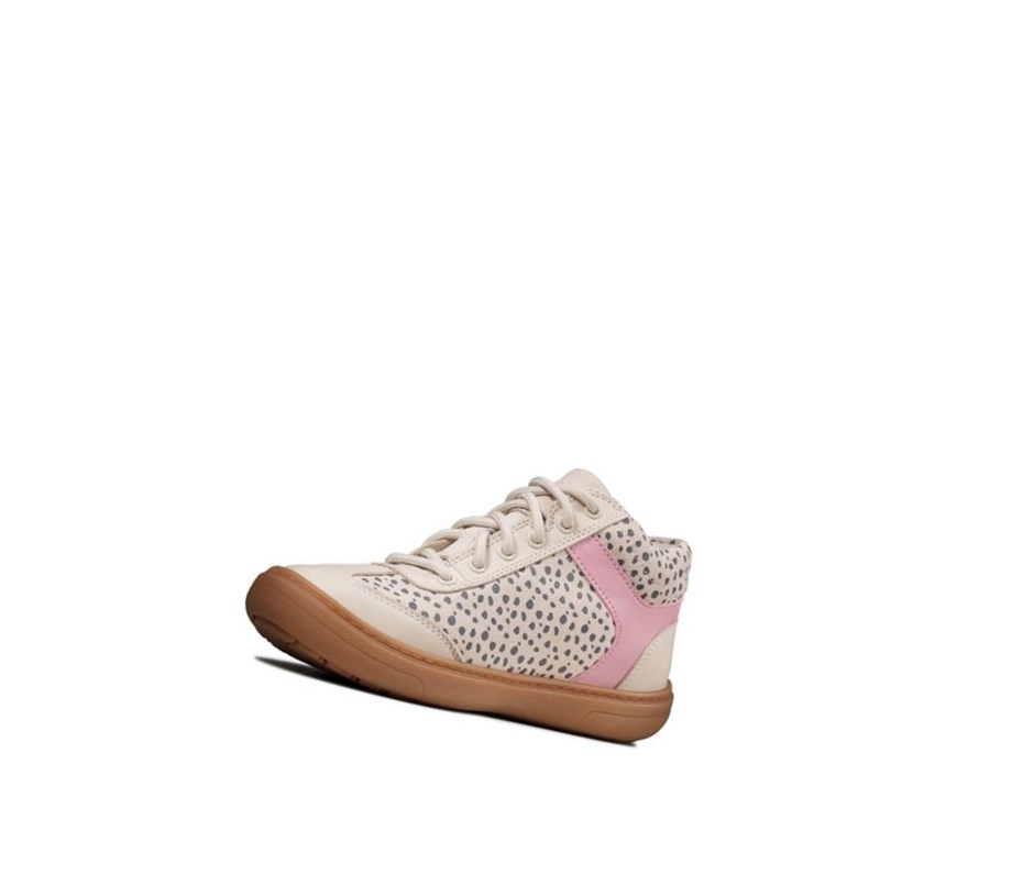 Clarks Flash Twist Semisove Clenkove Cizmy Dievcenske Leopardie | FLYD-95867