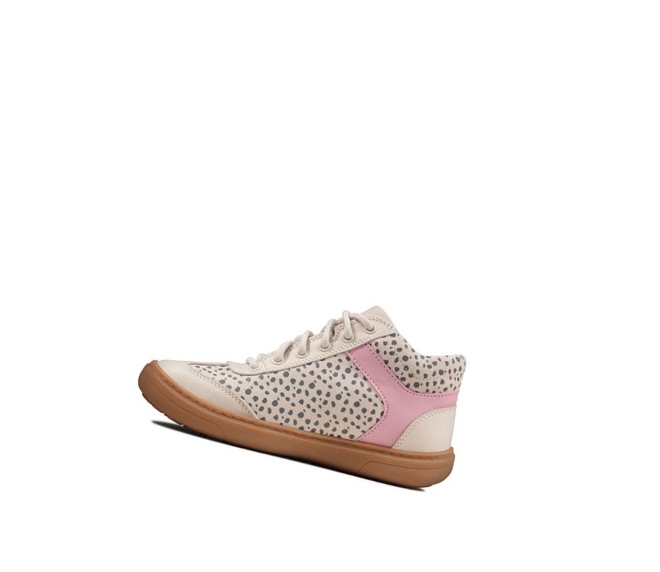 Clarks Flash Twist Semisove Clenkove Cizmy Dievcenske Leopardie | FLYD-95867