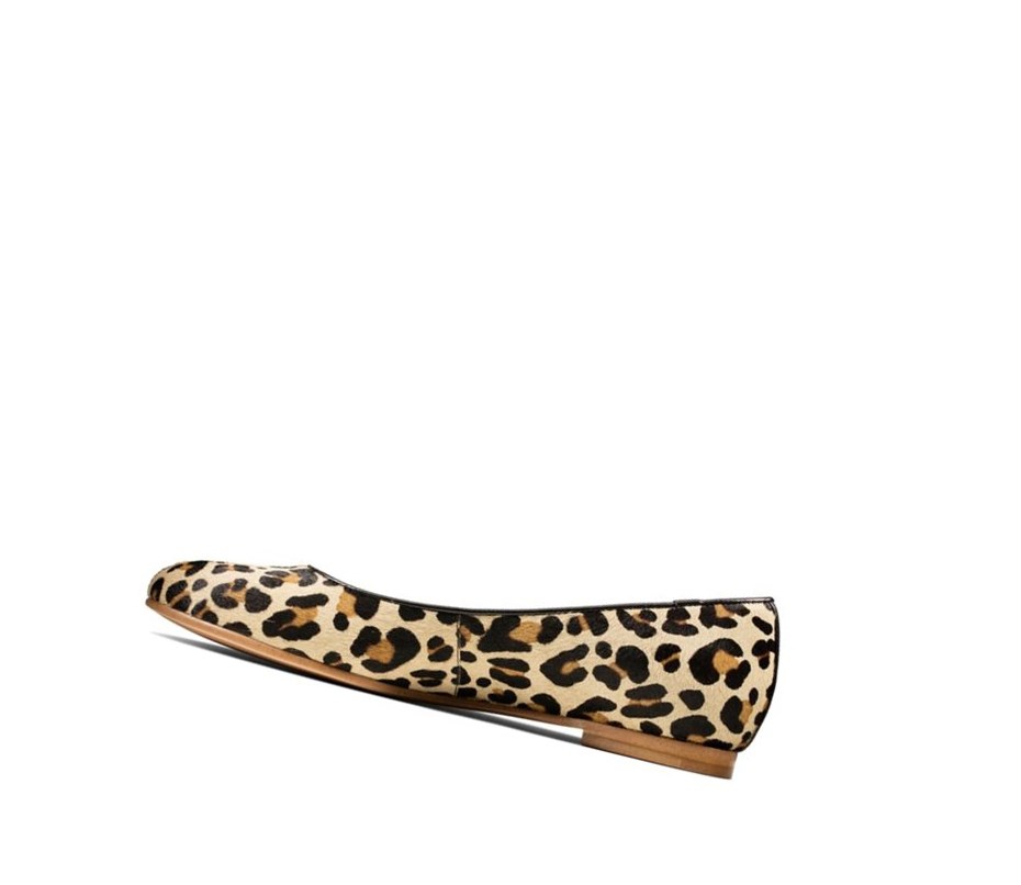 Clarks Grace Piper Print Kozene Balerinky Damske Leopardie | MIJV-17590