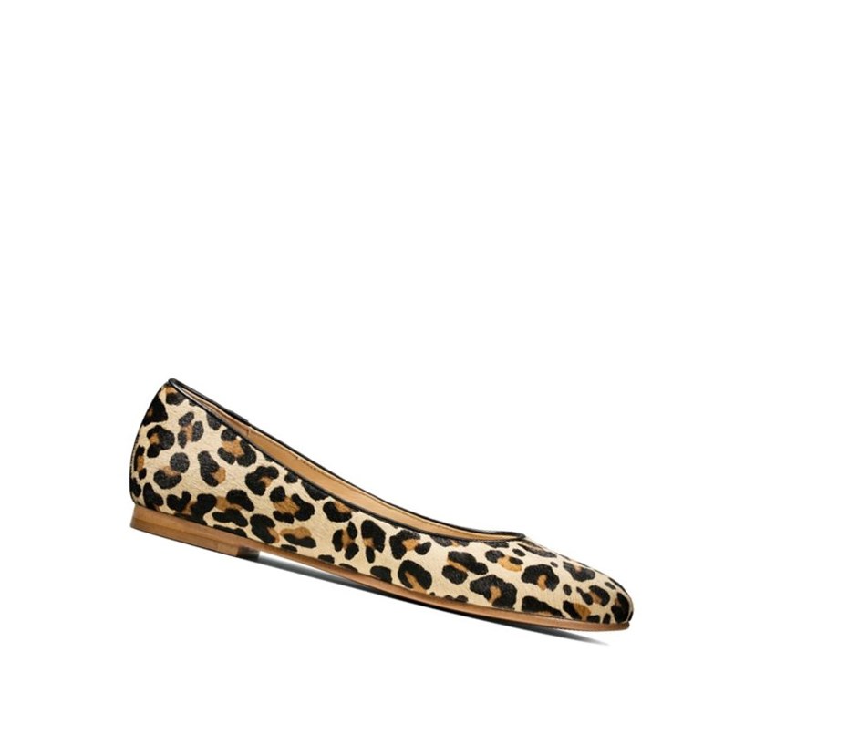 Clarks Grace Piper Print Kozene Balerinky Damske Leopardie | MIJV-17590