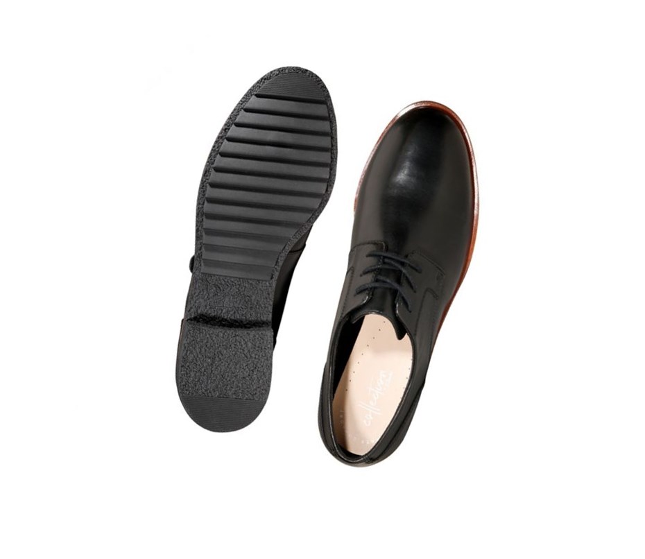 Clarks Griffin Lane Kozene Siroke Topanky Fit Kozene Topanky Damske Čierne | PTEO-56370