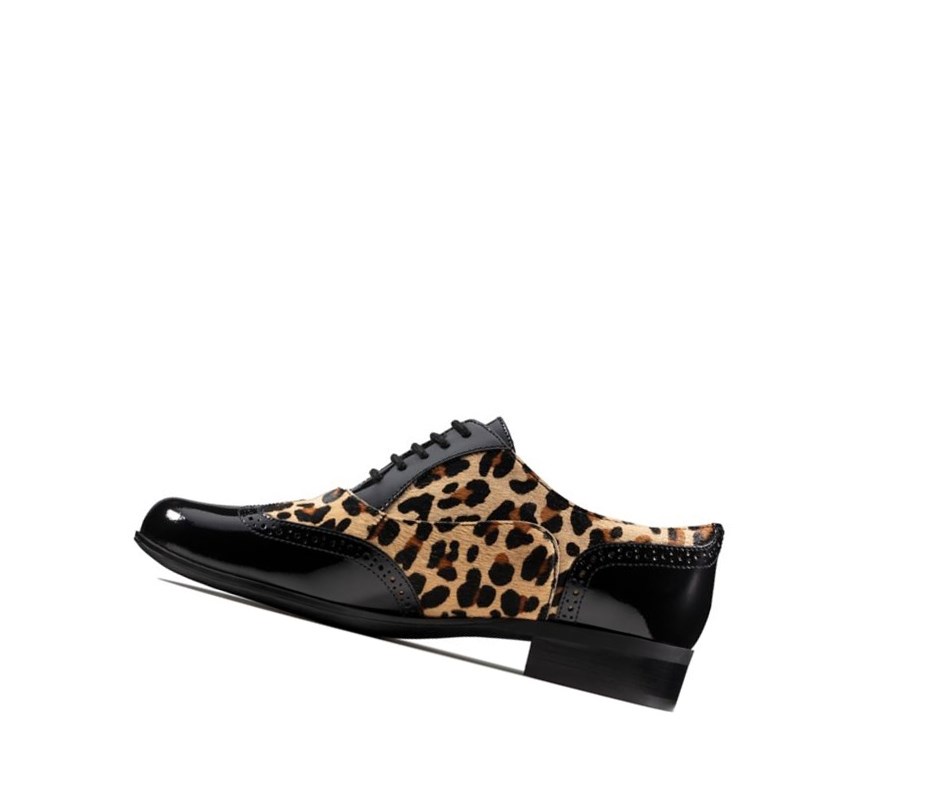 Clarks Hamble Oak Print Kozene Kozene Topanky Damske Leopardie | CWIF-02519