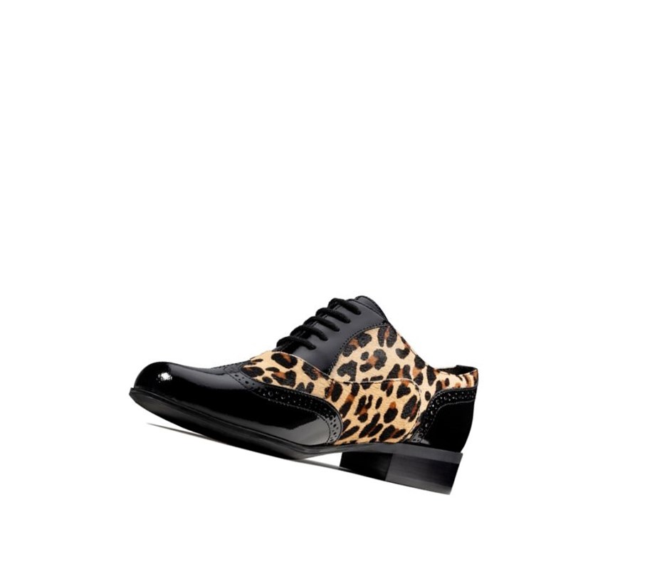 Clarks Hamble Oak Print Kozene Siroke Topanky Fit Kozene Topanky Damske Leopardie | RZAT-41562