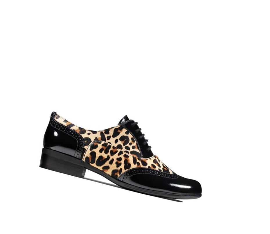 Clarks Hamble Oak Print Kozene Siroke Topanky Fit Kozene Topanky Damske Leopardie | RZAT-41562