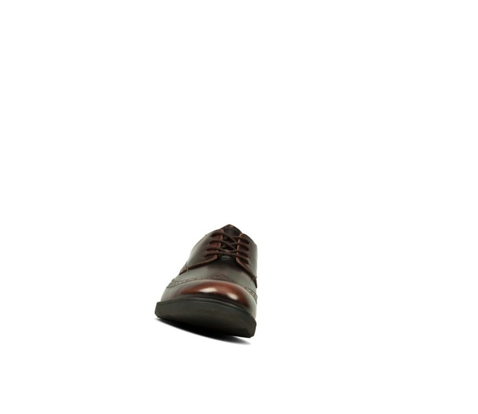 Clarks Helston Limit Kozene Brogue Topanky Panske Tmavo Hnede | ATVK-84915