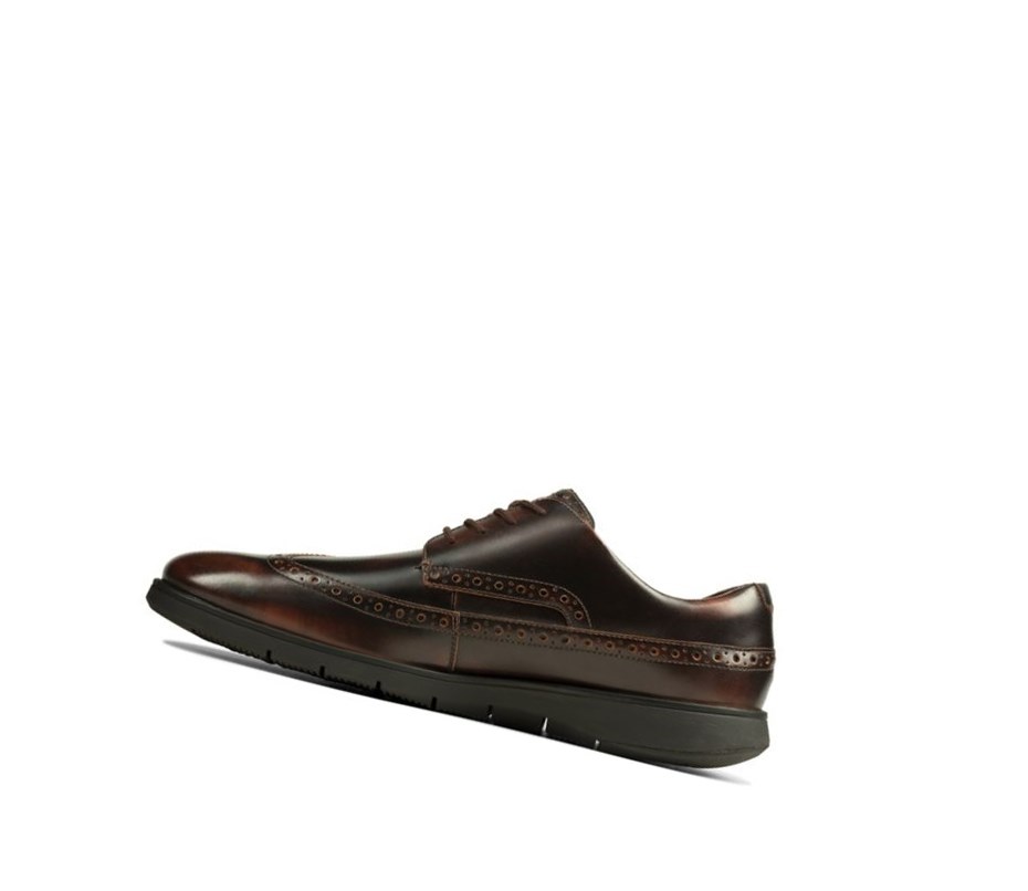 Clarks Helston Limit Kozene Brogue Topanky Panske Tmavo Hnede | ATVK-84915