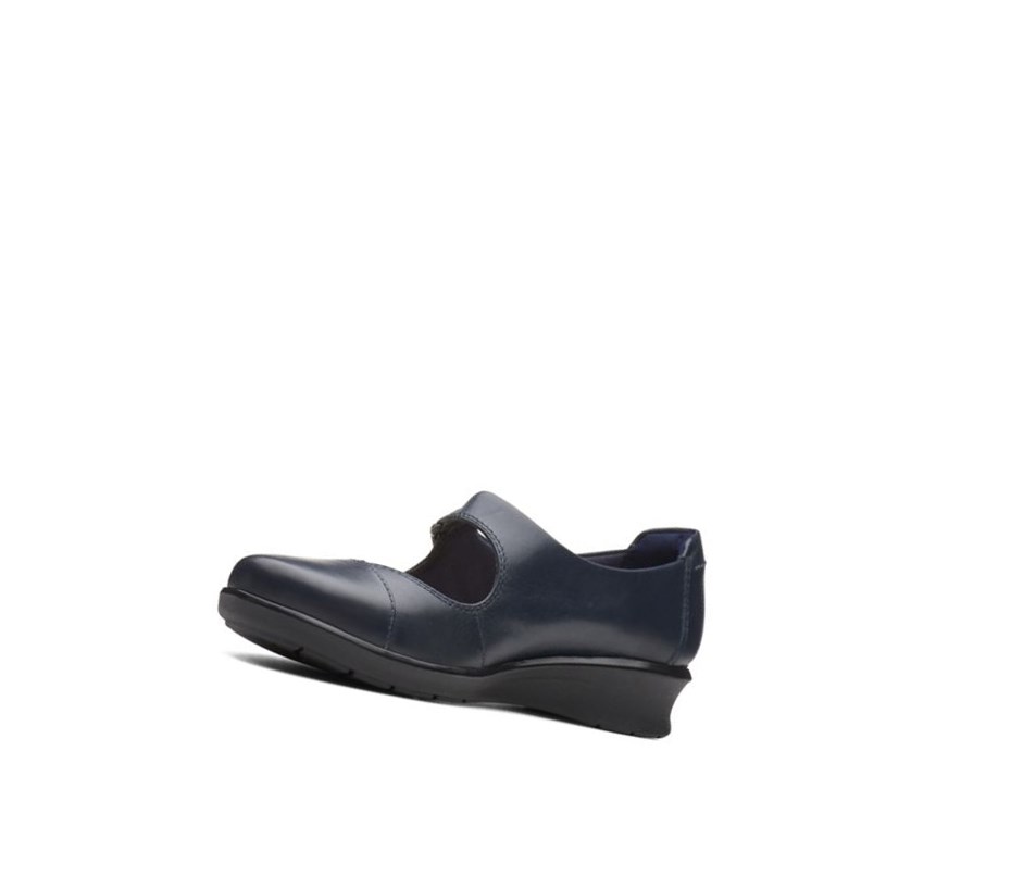 Clarks Hope Henley Kozene Balerinky Damske Námornícka Modrá | HBWG-14350